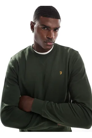 Farah Sudadera verde con cuello redondo Tim de