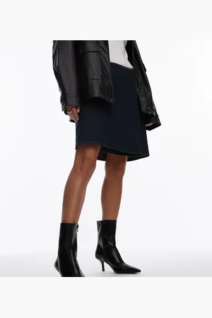 Topshop Botines negros de tacón alto Natalia de Wide Fit