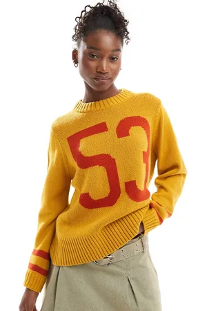 Reclaimed Jersey con diseño universitario de -Amarillo