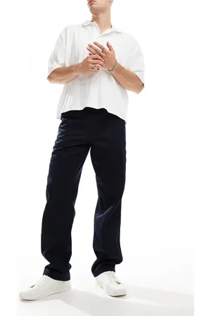 Carhartt Pantalones oscuro de corte recto holgado Simple de