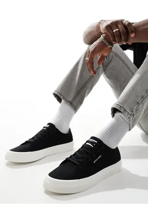 JACK & JONES Zapatillas de deporte negras de lona Bayswater de