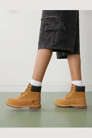 Timberland Botas color trigo con caña de 6" de nobuk premium de -Marrón