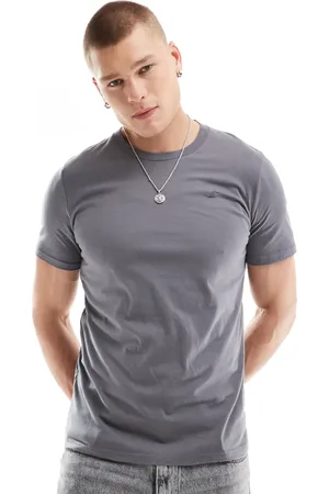 Hollister Camiseta gris medio con logo Icon de