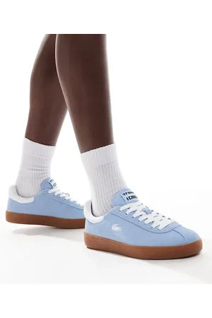 Lacoste Zapatillas de deporte azules de ante Baseshot 224 de
