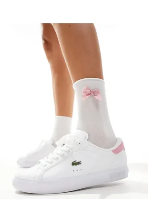 Lacoste Zapatillas de deporte blancas y rosa claro Powercourt de