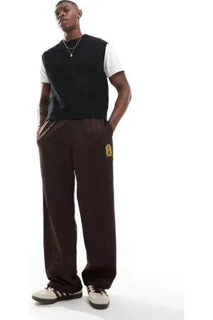 adidas Pantalones de chándal sombra con jaretas de
