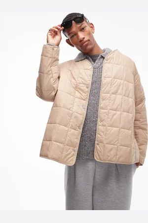 Topman Gabardina color extragrande con forro extraíble de -Beis neutro