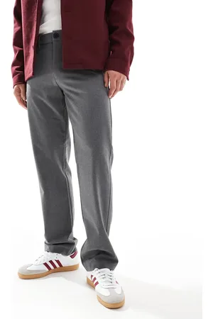 Only & Sons Pantalones de sastre grises de corte suelto de