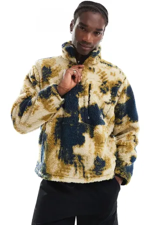 The North Face Chaqueta polar con estampado tie dye descolorido y cremallera corta de felpa M66 Extreme Pile de