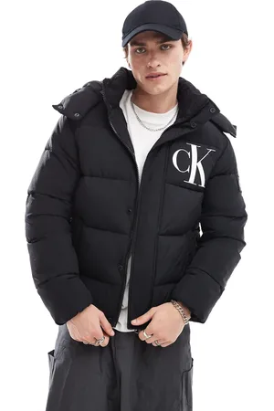 Calvin Klein Chaqueta de plumas negra básica de -Negro