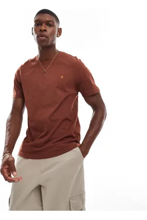 Farah Camiseta de algodón Danny de -Rojo