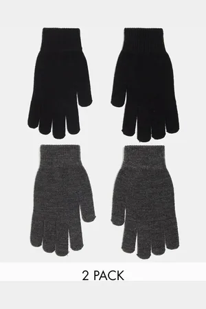 Monki Pack de 2 pares de guantes de color y gris de