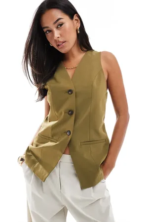 ASOS Chaleco largo de -Verde