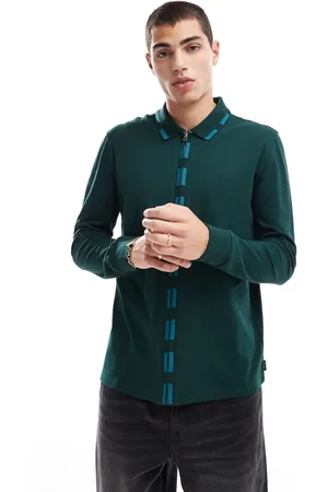 Paul Smith Polo abotonado con ribetes de