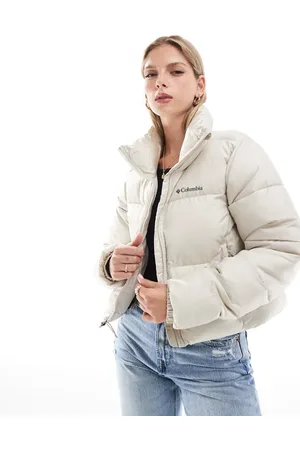 Columbia Chaqueta corta color oscuro acolchada Puffect II de -Beis neutro