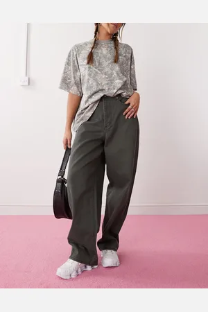 Obey Pantalones negro desgastado holgados con 5 bolsillos Leah de