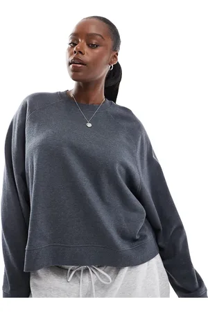 ASOS Sudadera extragrande con detalle de mangas raglán de ASOS DESIGN Curve