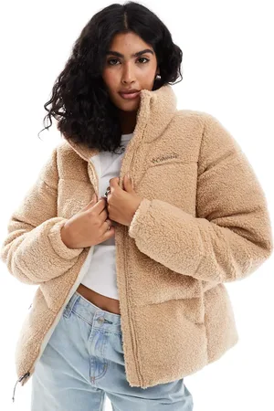 Columbia Chaqueta acolchada marrón de sherpa Puffect de - neutro