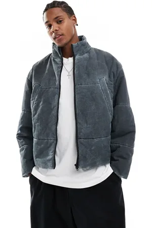 ASOS Chaqueta lavado acolchada extragrande de