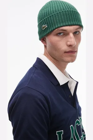 Lacoste Gorro verde con logo de