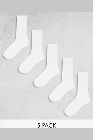 ASOS Pack de 5 pares de calcetines deportivos blancos de