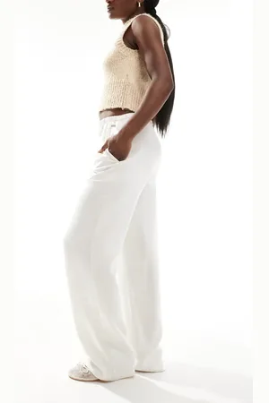 Armani Exchange Pantalones blanco sin cierres con forro de