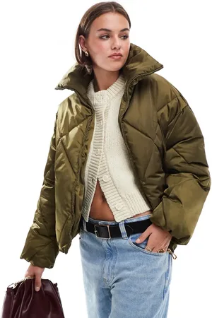 ONLY Chaqueta guateada de satén de