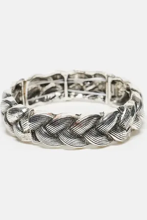 Reclaimed Pulsera cepillado rígida unisex de estilo wéstern de