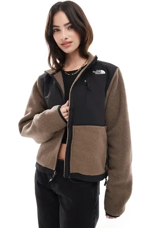 The North Face Chaqueta polar oscuro de tejido grueso Retro Denali de