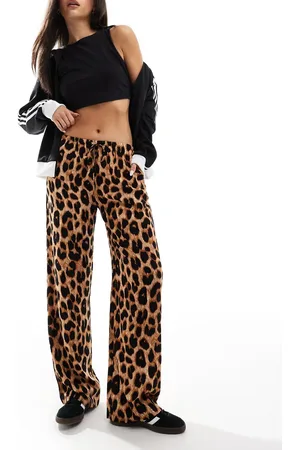 Daisy Street Pantalones sin cierres con estampado de y cordón ajustable de -Multicolor