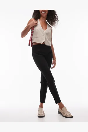 MANGO Leggings negros de corte slim de