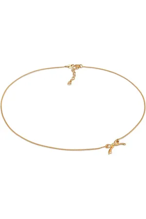 Elli Collar de 36 cm con extensor, colgante de cinta y cierre de anilla de plata de ley 925 para festivales para mujer Spring de