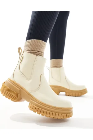 sorel Botines Chelsea miel de cuero impermeable con suela de goma ONA AVE WP de