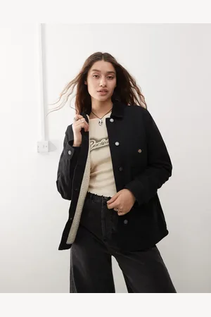 Dickies Chaqueta negra de lona Chore Duck de