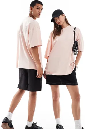 COLLUSION Camiseta lavado con estampado gráfico de piqué de Unisex