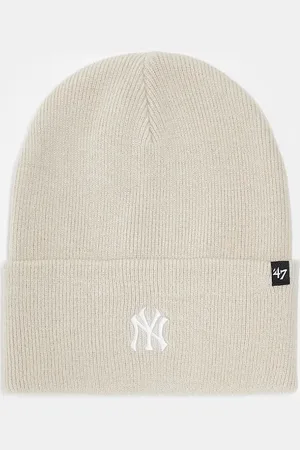 47 Brand Gorro color crudo con logo pequeño de los New York Yankees de -Blanco