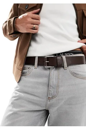 Ralph Lauren Cinturón con logo de cuero de