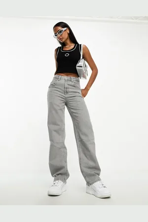 ASOS Vaqueros gris lavado holgados de Weekend Collective