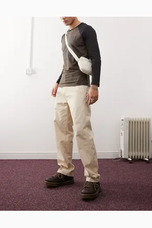 Obey Pantalones beis de estilo carpintero Hardwork de -Beis neutro