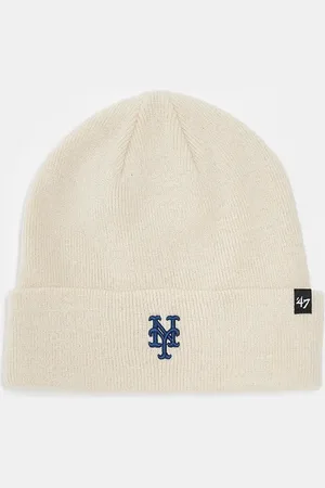 47 Brand Gorro color de los NY Mets de -Blanco