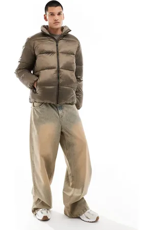 Calvin Klein Chaqueta acolchada marrón metalizado de -Beis neutro