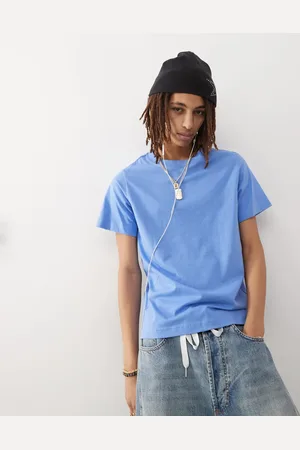 Weekday Camiseta de corte cuadrado de punto liso grueso de
