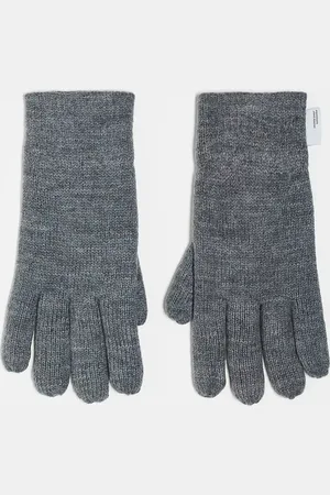 Only & Sons Guantes grises de punto de