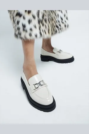 River Island Mocasines color con suela gruesa de -Blanco