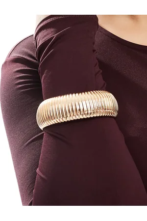 ASOS Pulsera dorada con diseño de cadena ancha de ASOS DESIGN Curve
