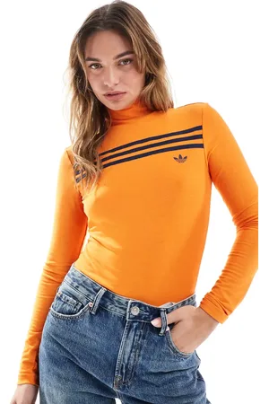 adidas Top de manga larga con detalle de 3 rayas de estilo años 70 de