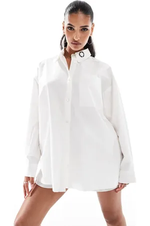 ASOS Camisa blanca extragrande de Weekend Collective