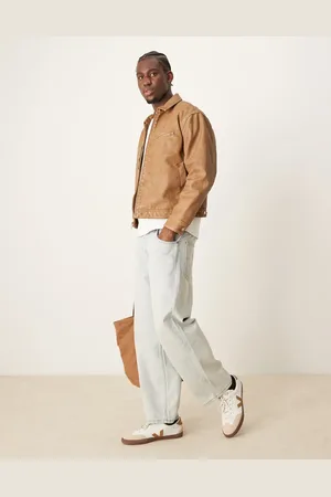 Abercrombie & Fitch Chaqueta tostada de estilo wéstern de cuero sintético de -Marrón