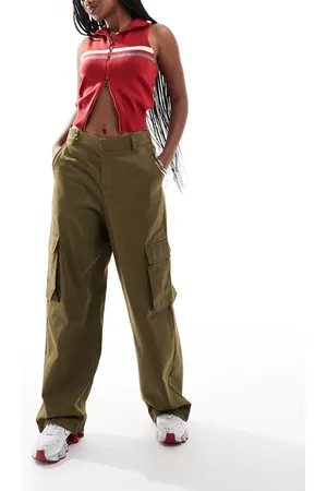 Noisy May Pantalones cargo caquis de pernera ancha de -Verde