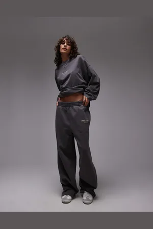 Topshop Joggers grises de pernera recta Community de (parte de un conjunto)